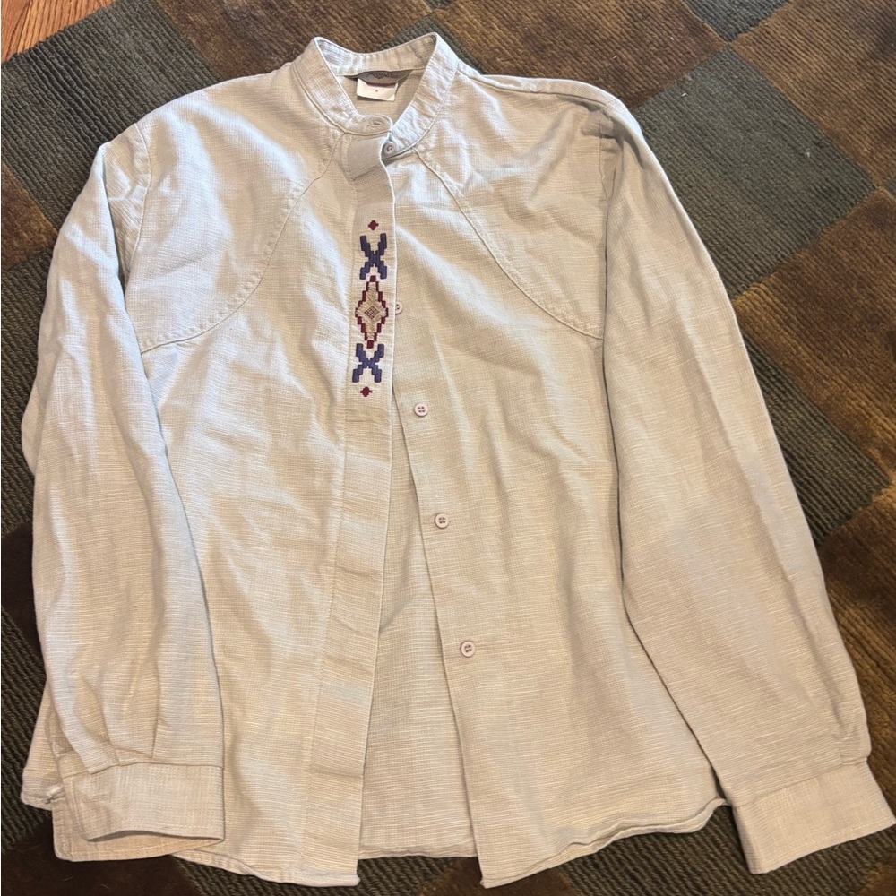 Roper Cream Textured Shirt